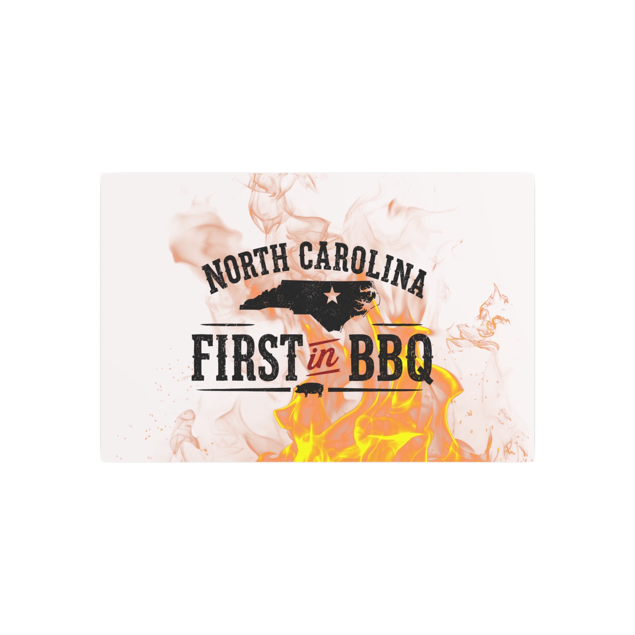 NC First in BBQ - Metal Wall Art