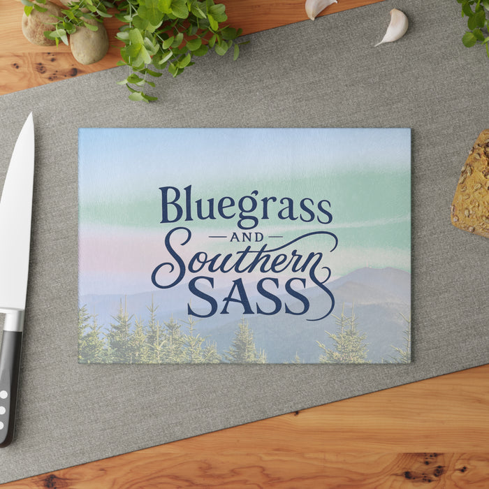 Bluegrass & Southern Sass - Glass Cutting Board