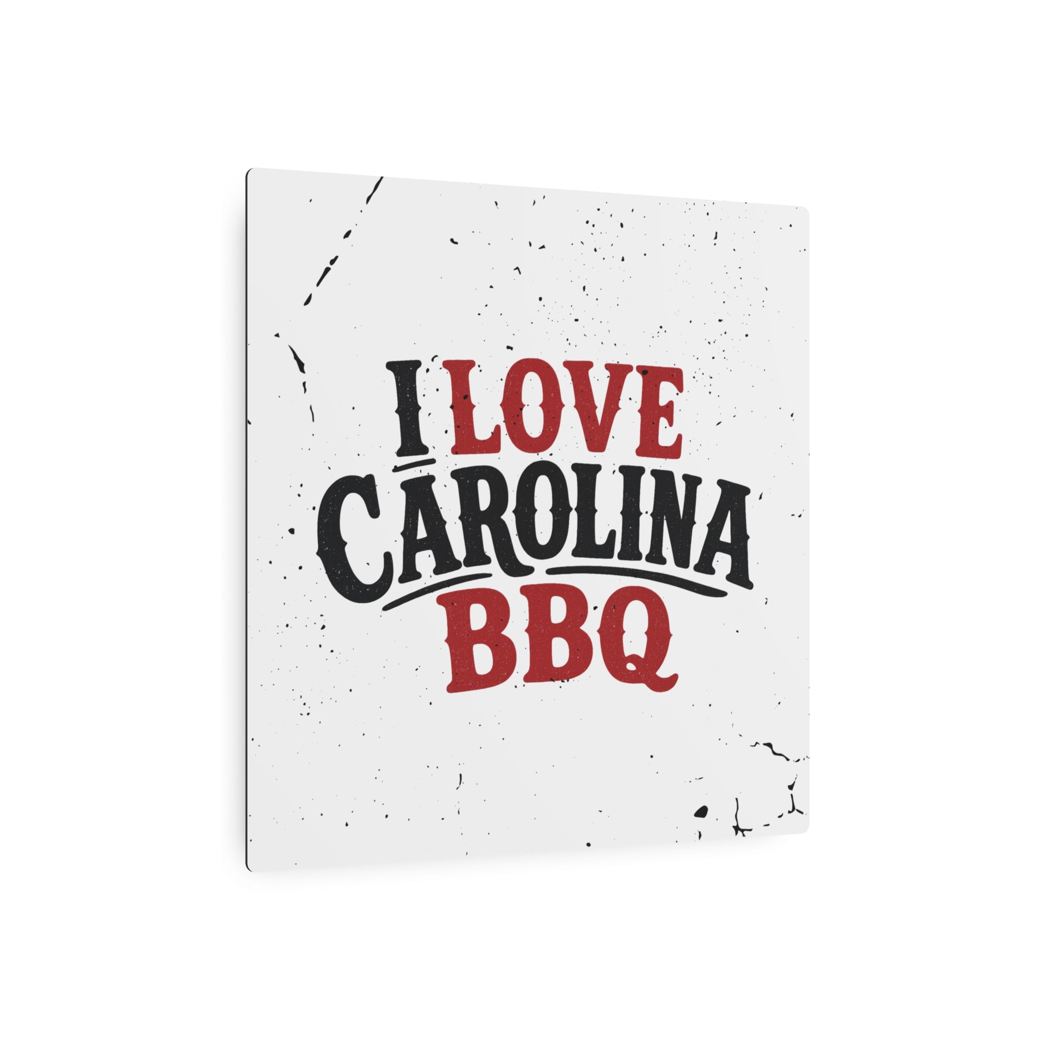 I Love Carolina BBQ - Metal Wall Art