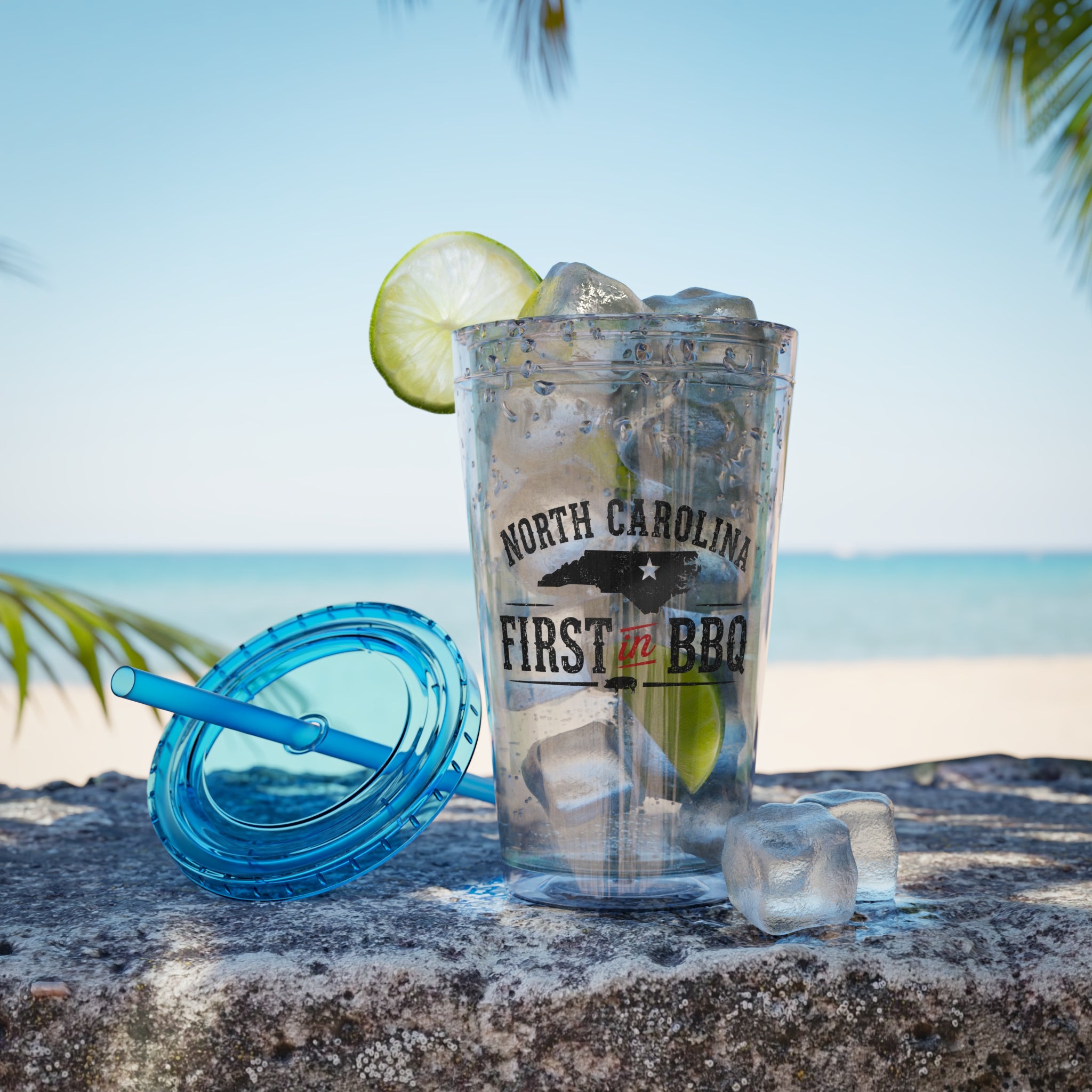 NC First in BBQ - Clear Tumbler