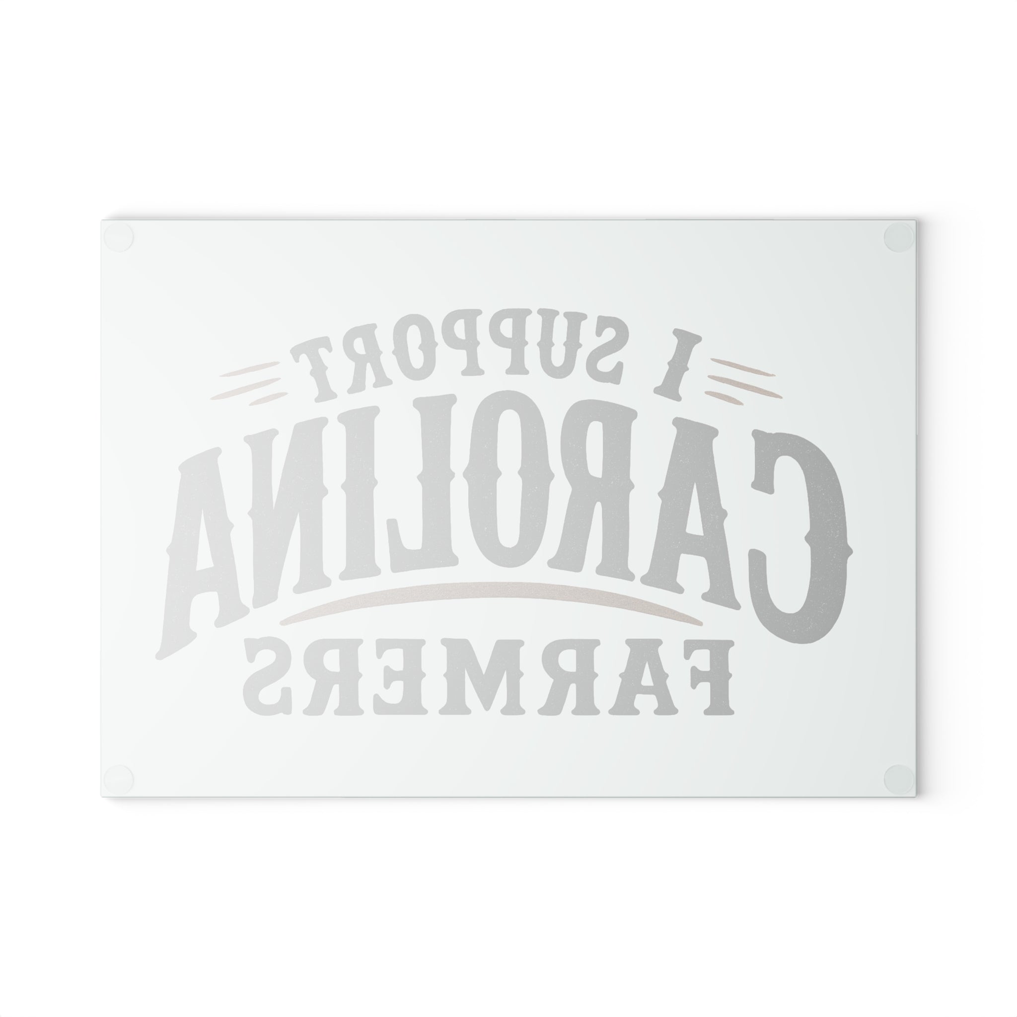 Support Carolina Farmers - Glass Cutting Board