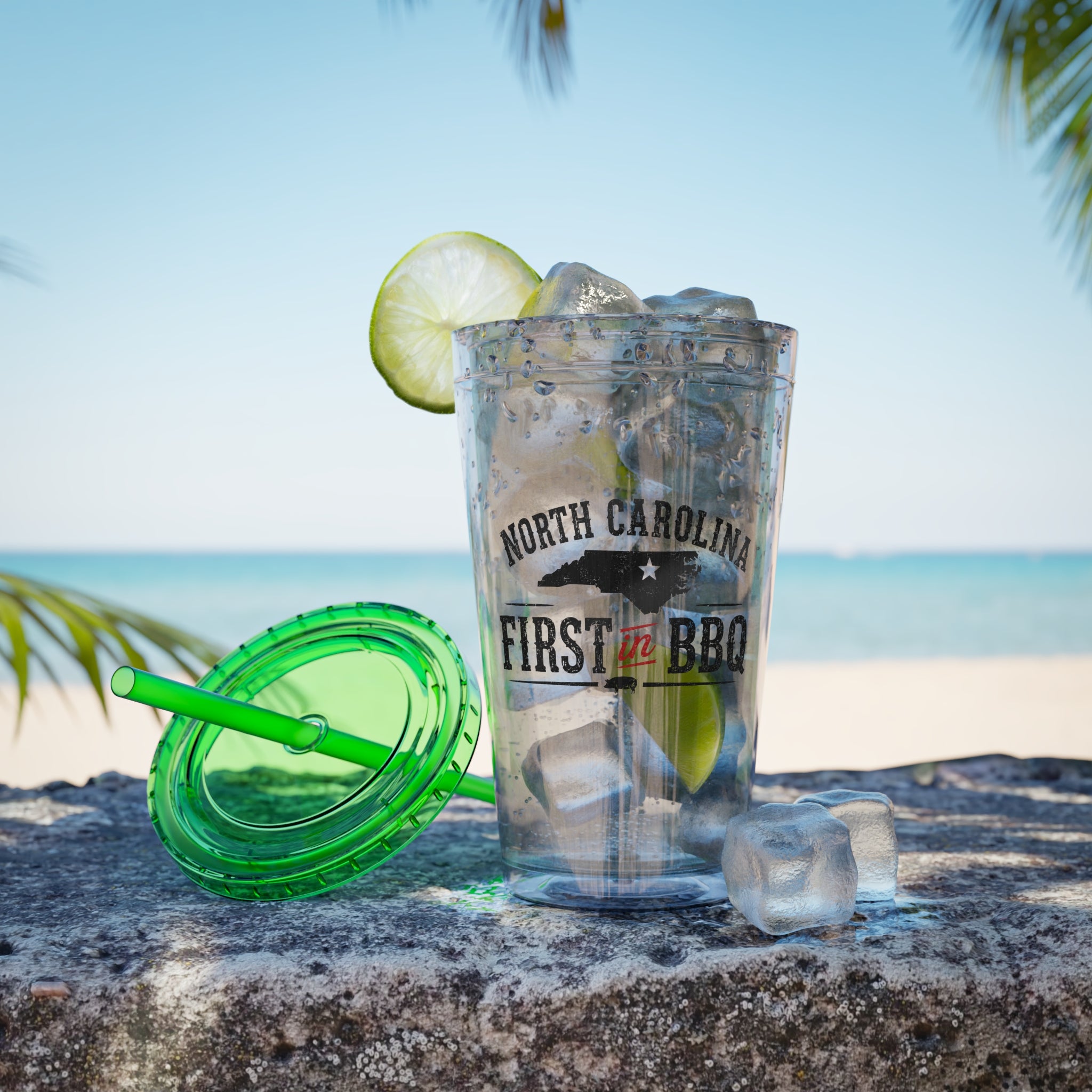 NC First in BBQ - Clear Tumbler