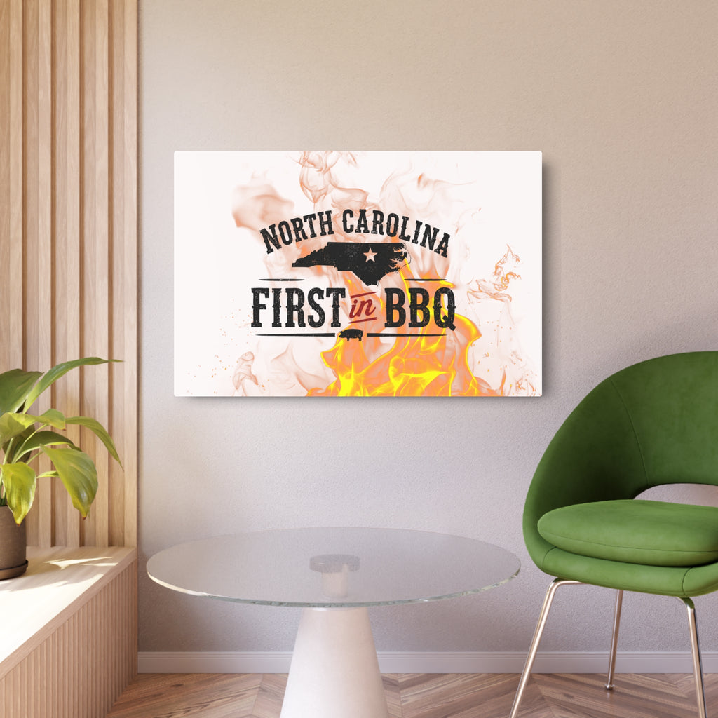NC First in BBQ - Metal Wall Art