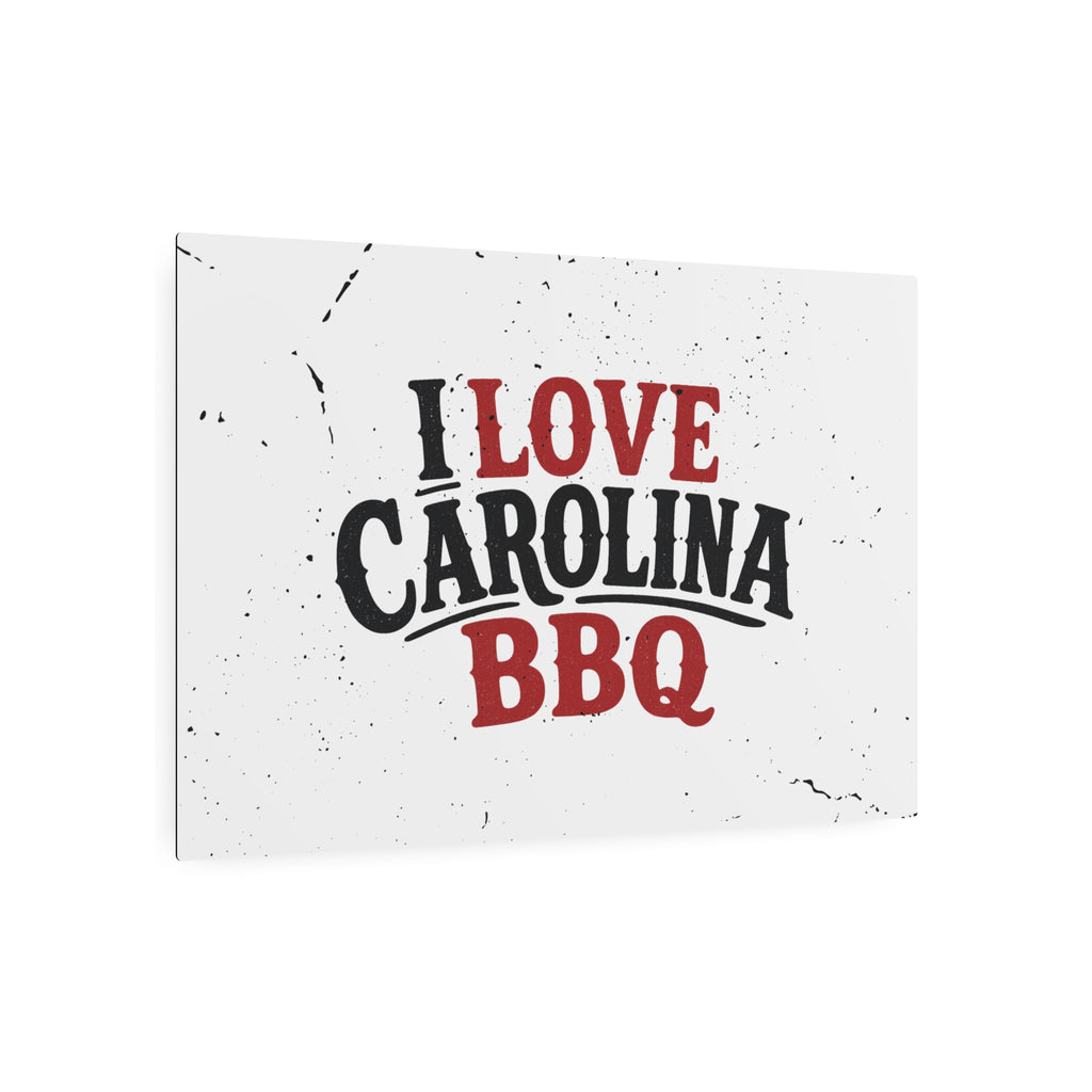 I Love Carolina BBQ - Metal Wall Art