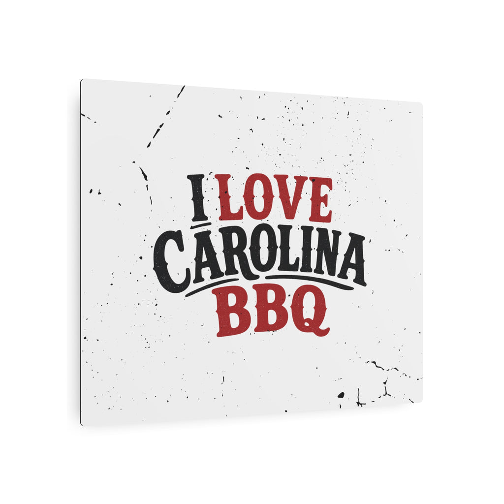 I Love Carolina BBQ - Metal Wall Art