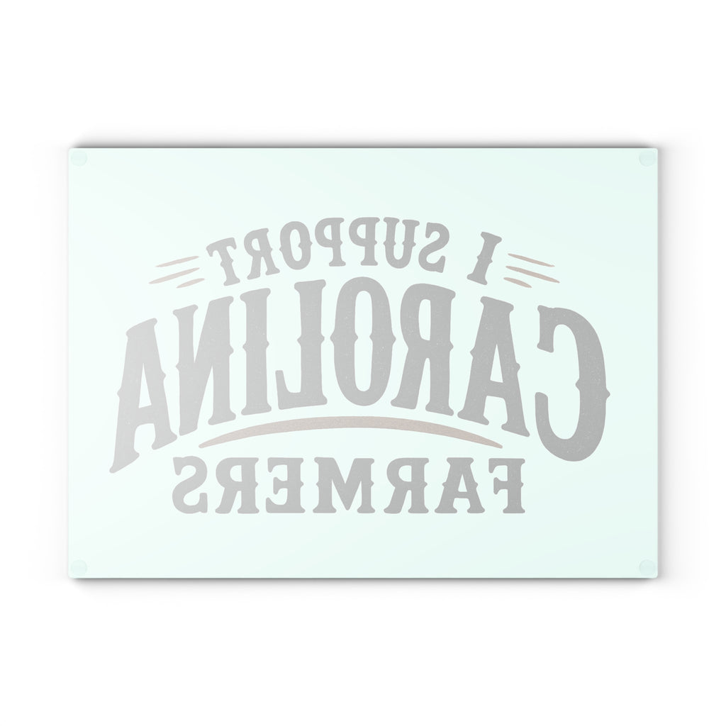 Support Carolina Farmers - Glass Cutting Board