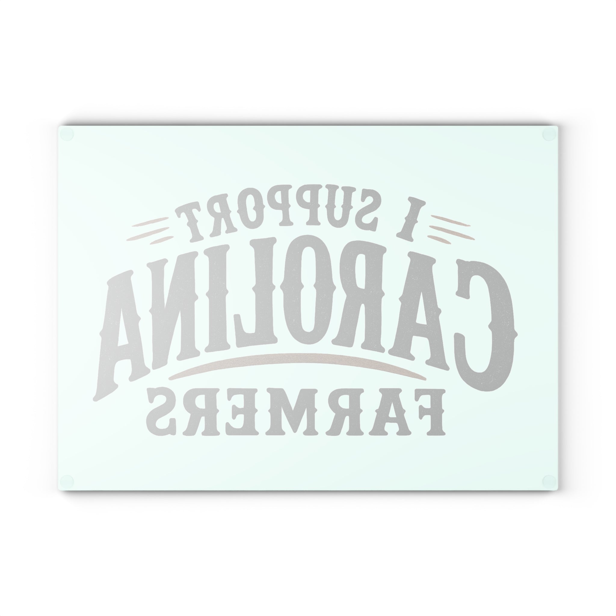 Support Carolina Farmers - Glass Cutting Board