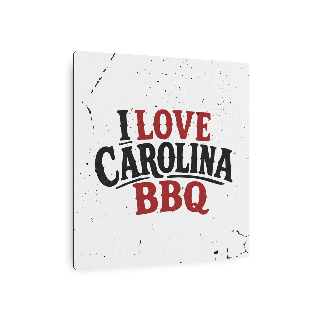 I Love Carolina BBQ - Metal Wall Art