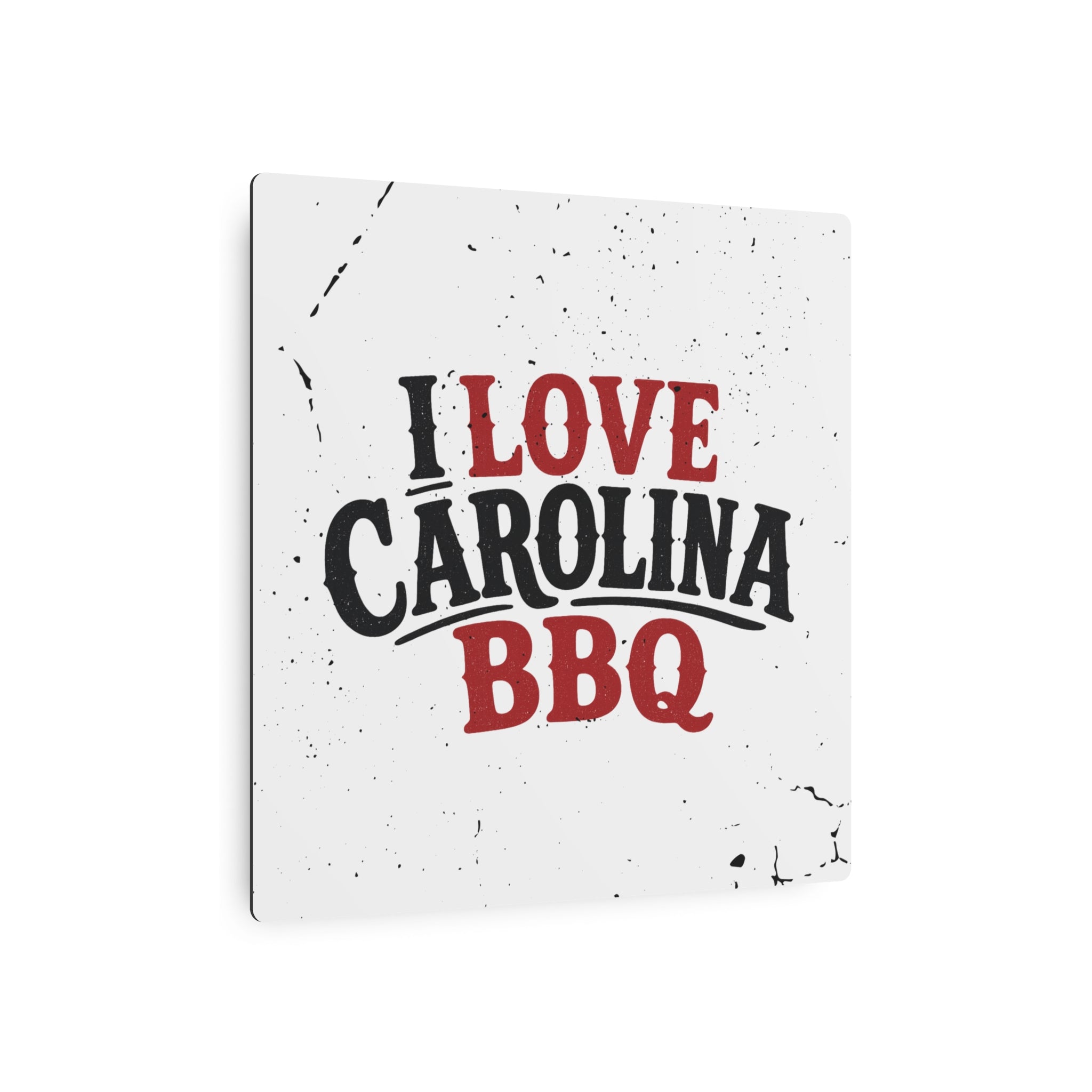 I Love Carolina BBQ - Metal Wall Art
