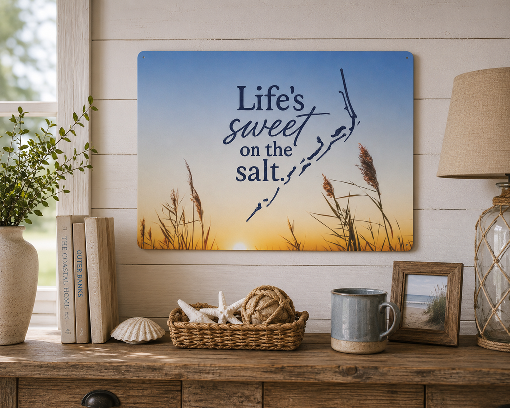 Life's Sweet on the Salt - Metal Wall Art
