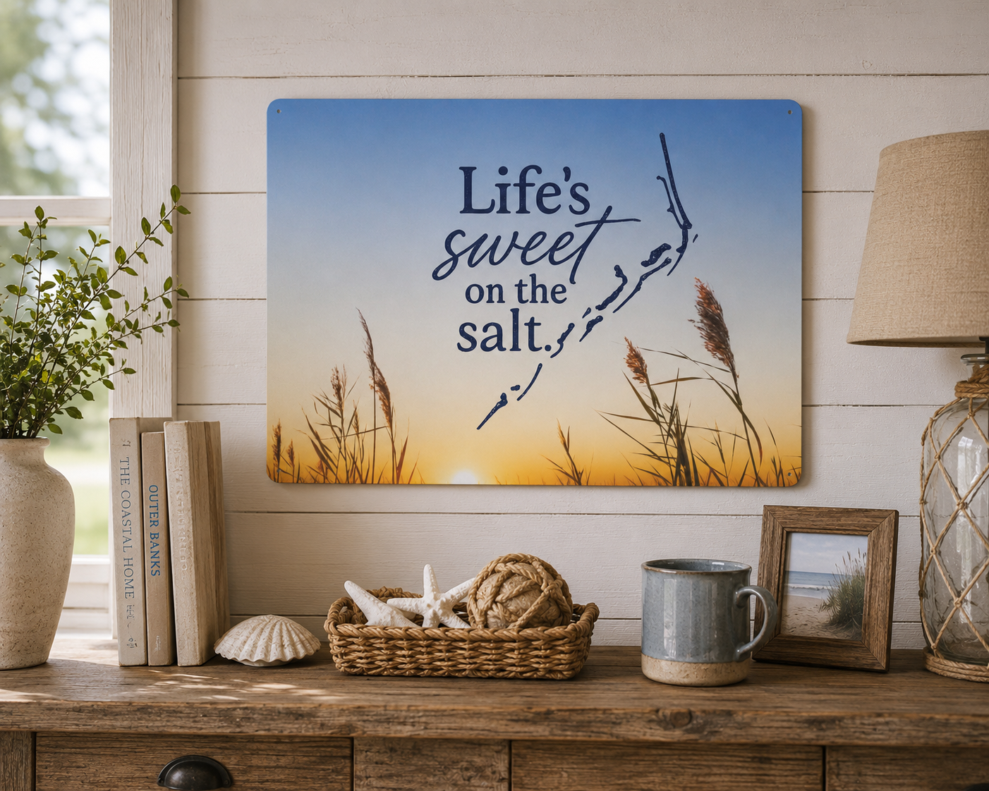 Life's Sweet on the Salt - Metal Wall Art