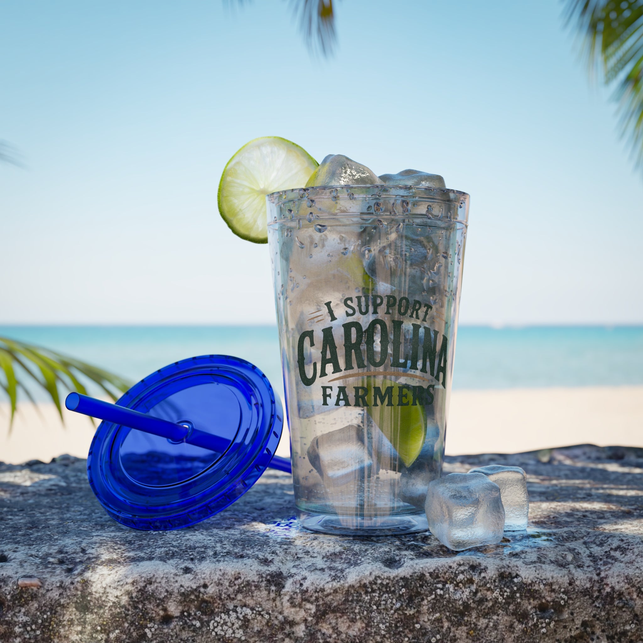 Support Carolina Farmers - Clear Tumbler