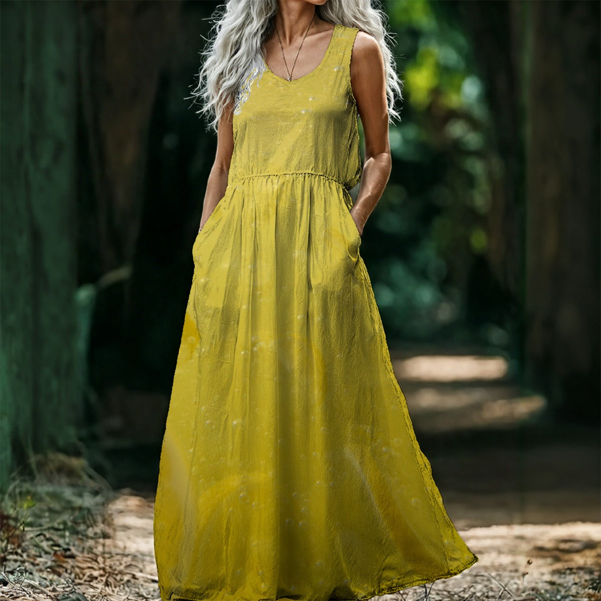 Lemonade Sleeveless Maxi Dress