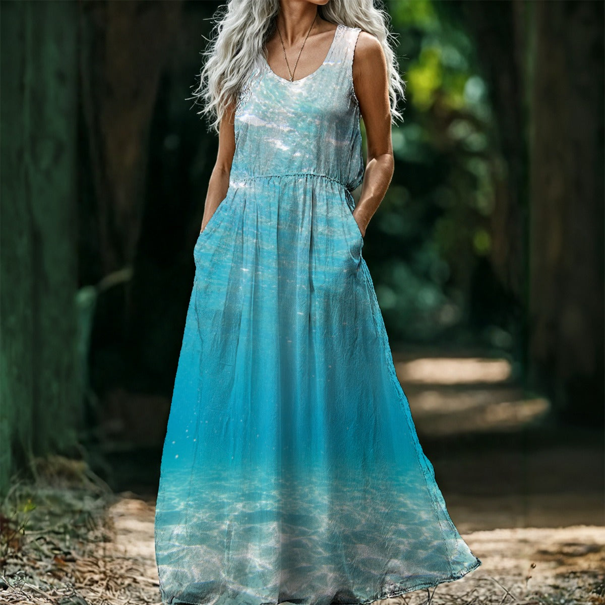 Crystal Coast Sleeveless Maxi Dress