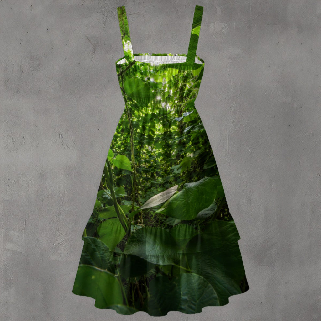 Kudzu Ruffle Hem Dress