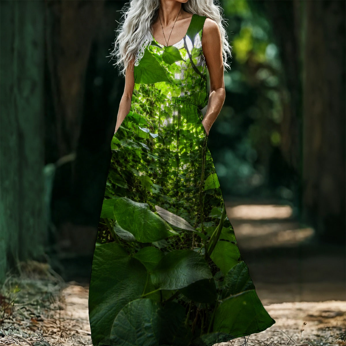 Kudzu Sleeveless Maxi Dress