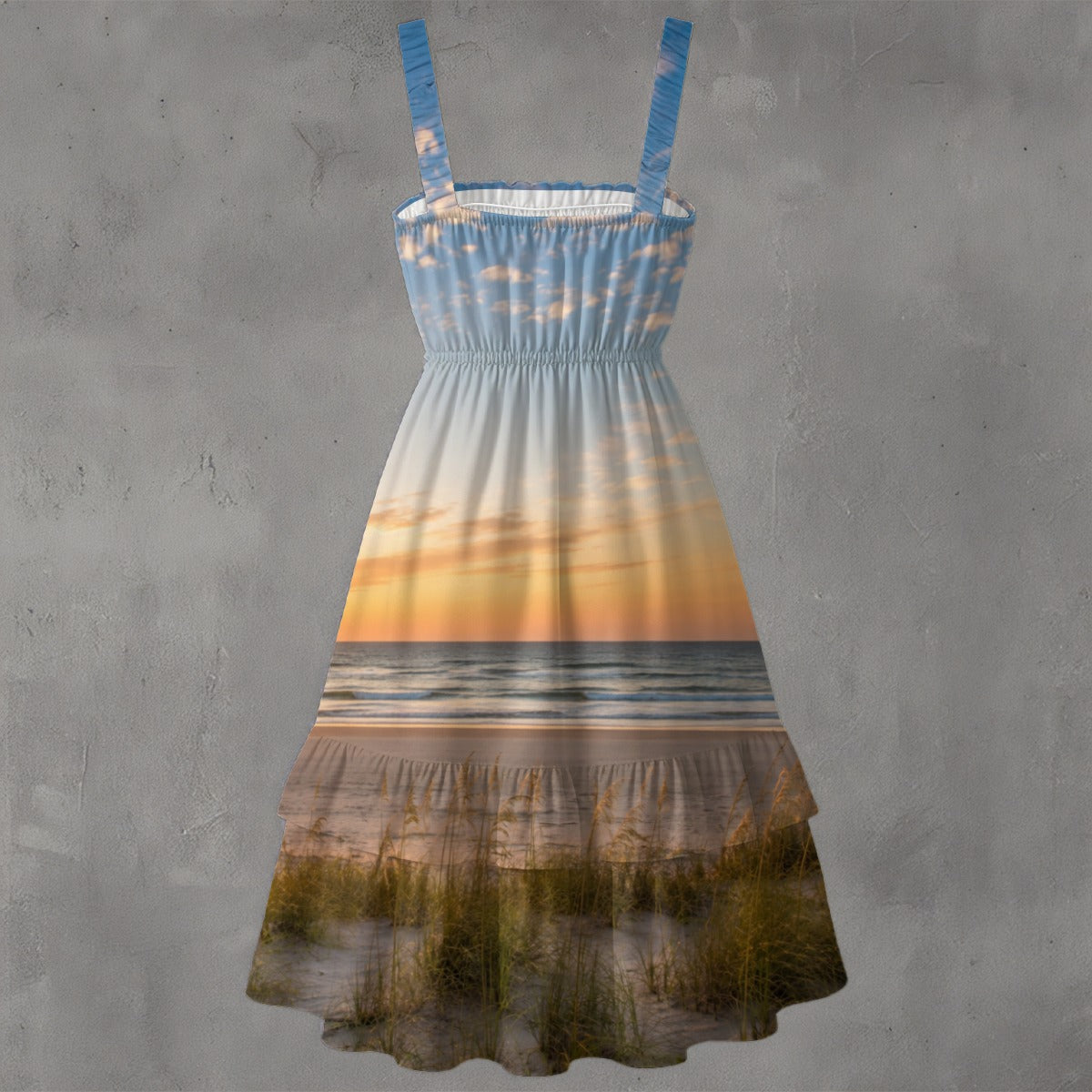 Sweet on the Salt Ruffle Hem Dress