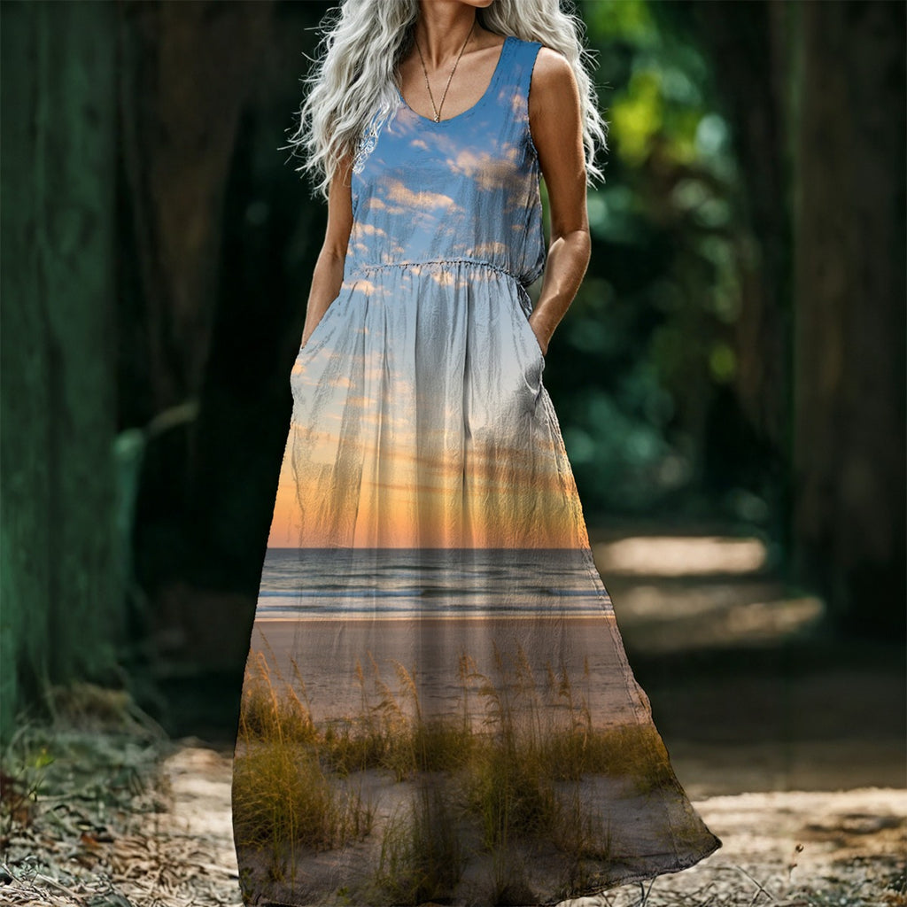 Sweet on the Salt Sleeveless Maxi Dress