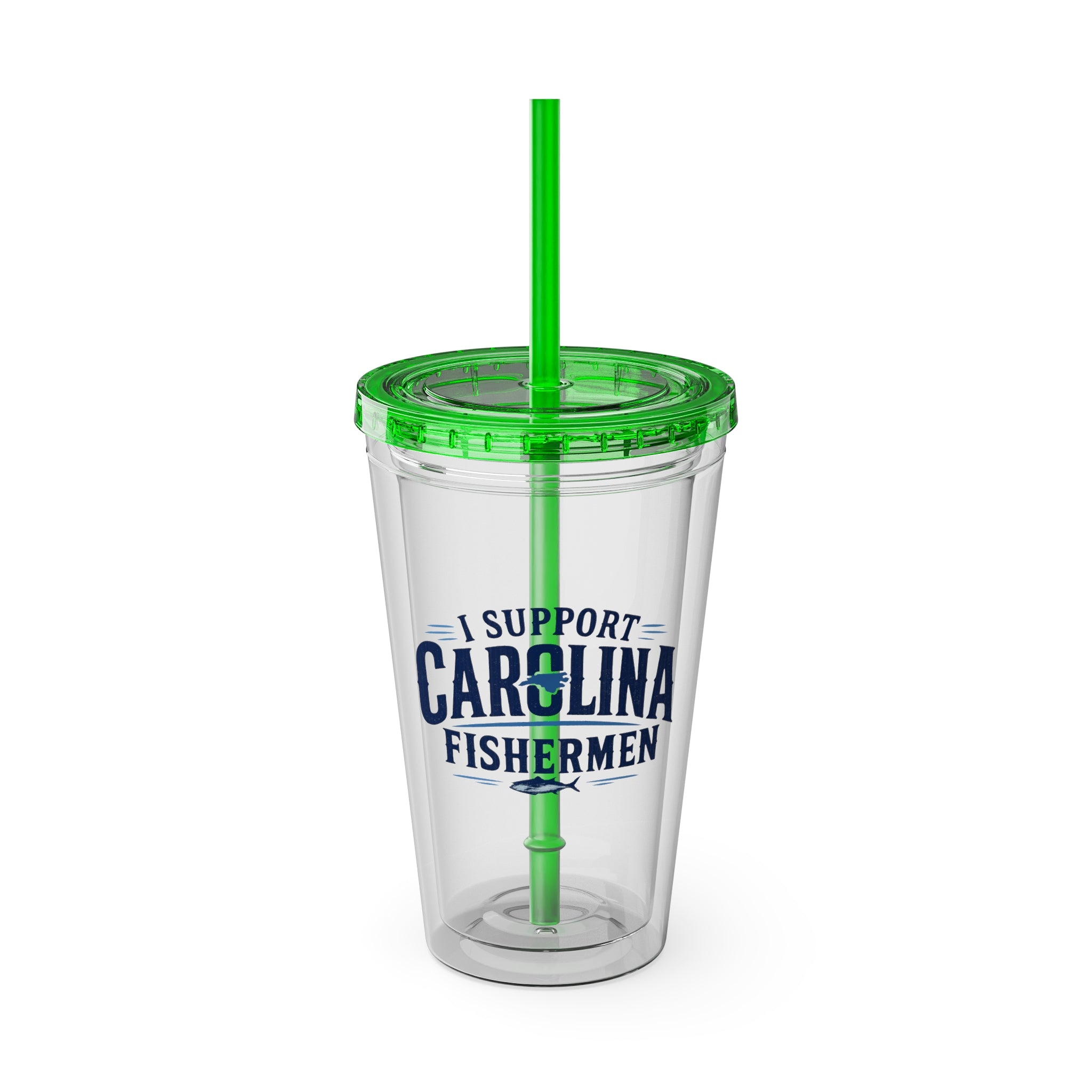 I Support Carolina Fishermen - Clear Tumbler