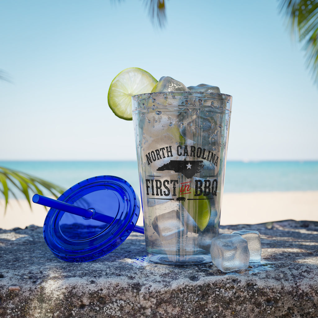 NC First in BBQ - Clear Tumbler