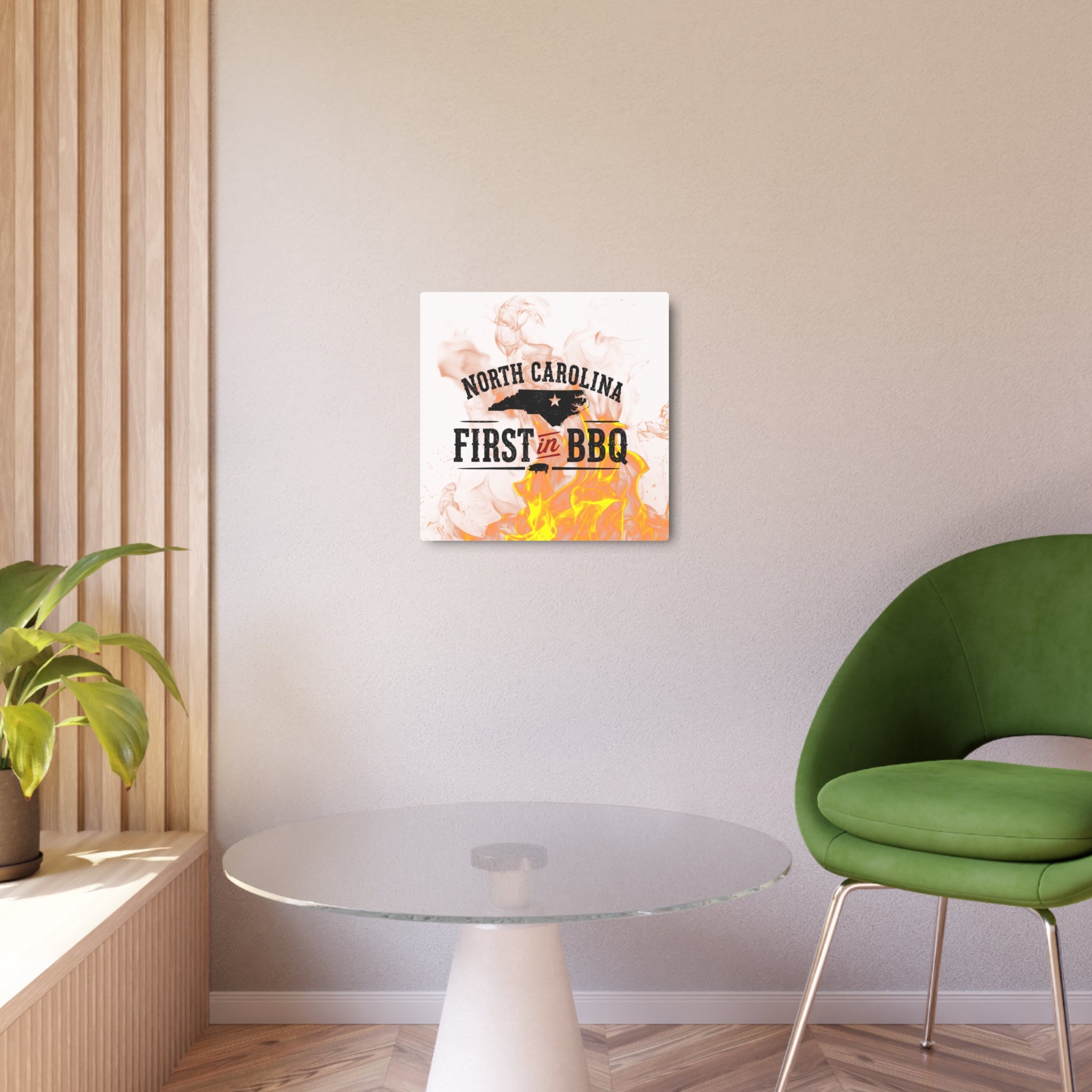 NC First in BBQ - Metal Wall Art