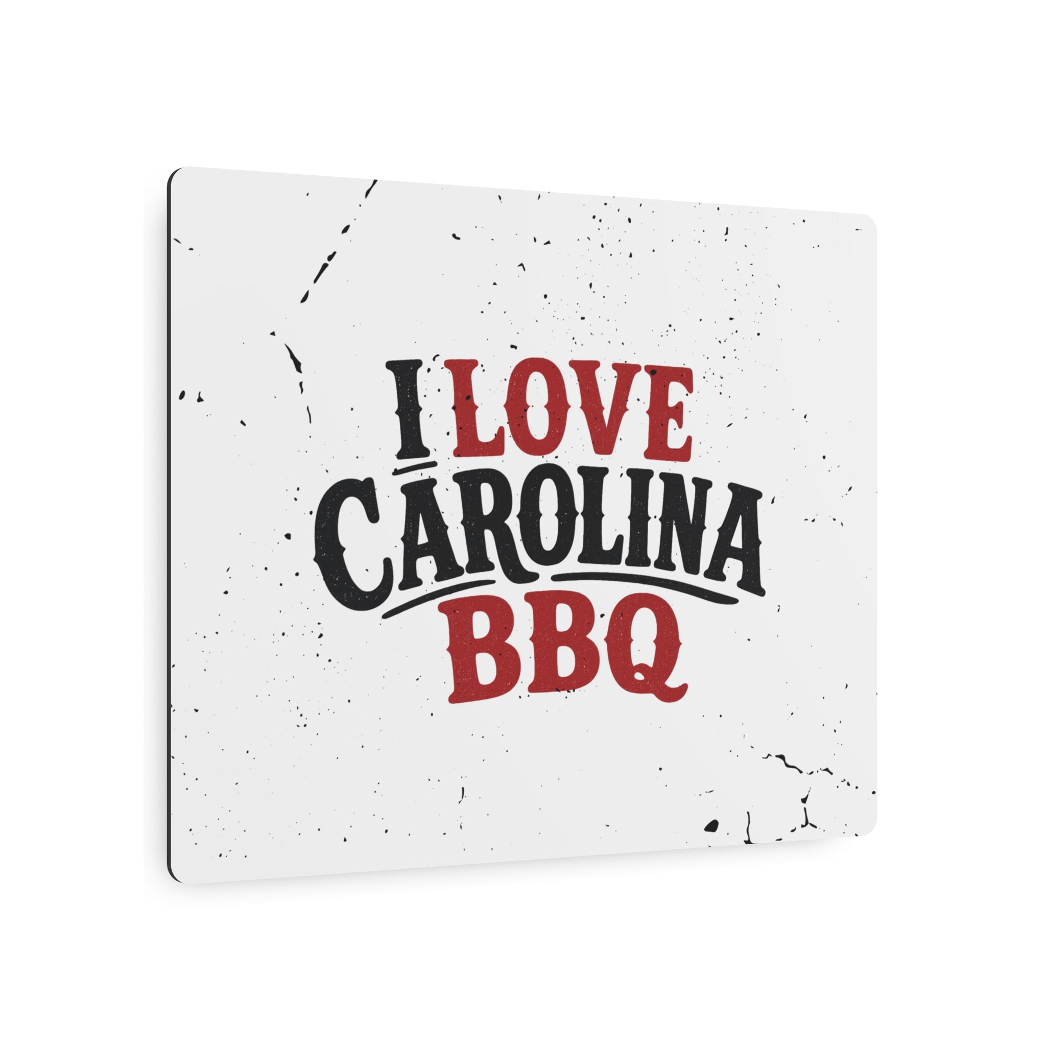 I Love Carolina BBQ - Metal Wall Art