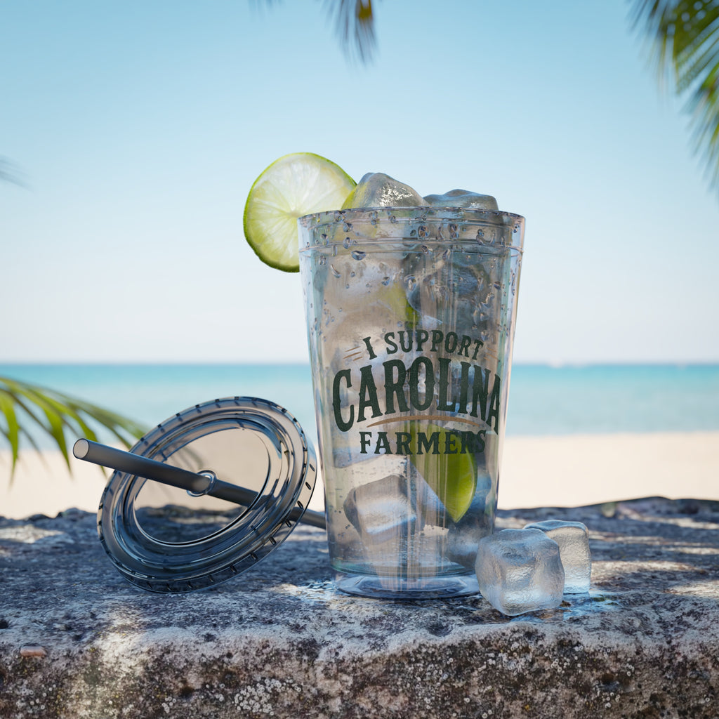 Support Carolina Farmers - Clear Tumbler