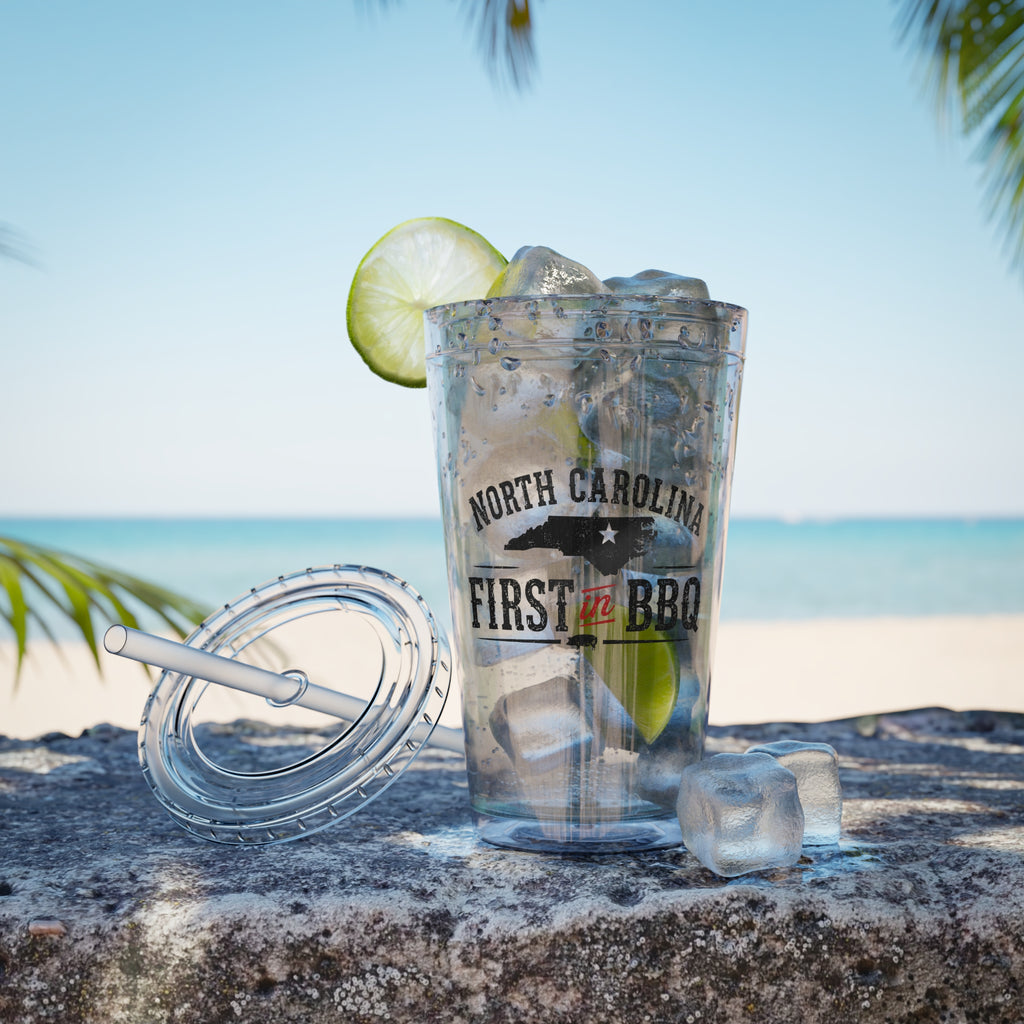 NC First in BBQ - Clear Tumbler