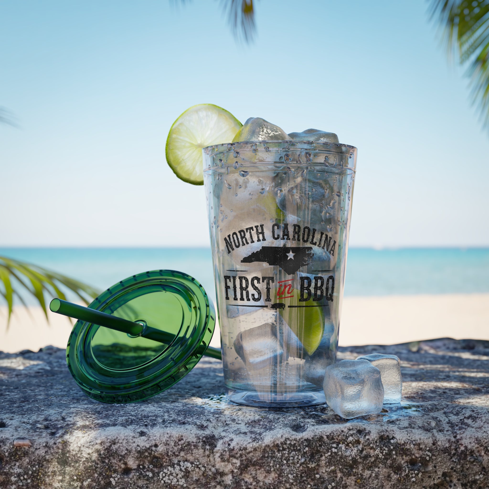 NC First in BBQ - Clear Tumbler