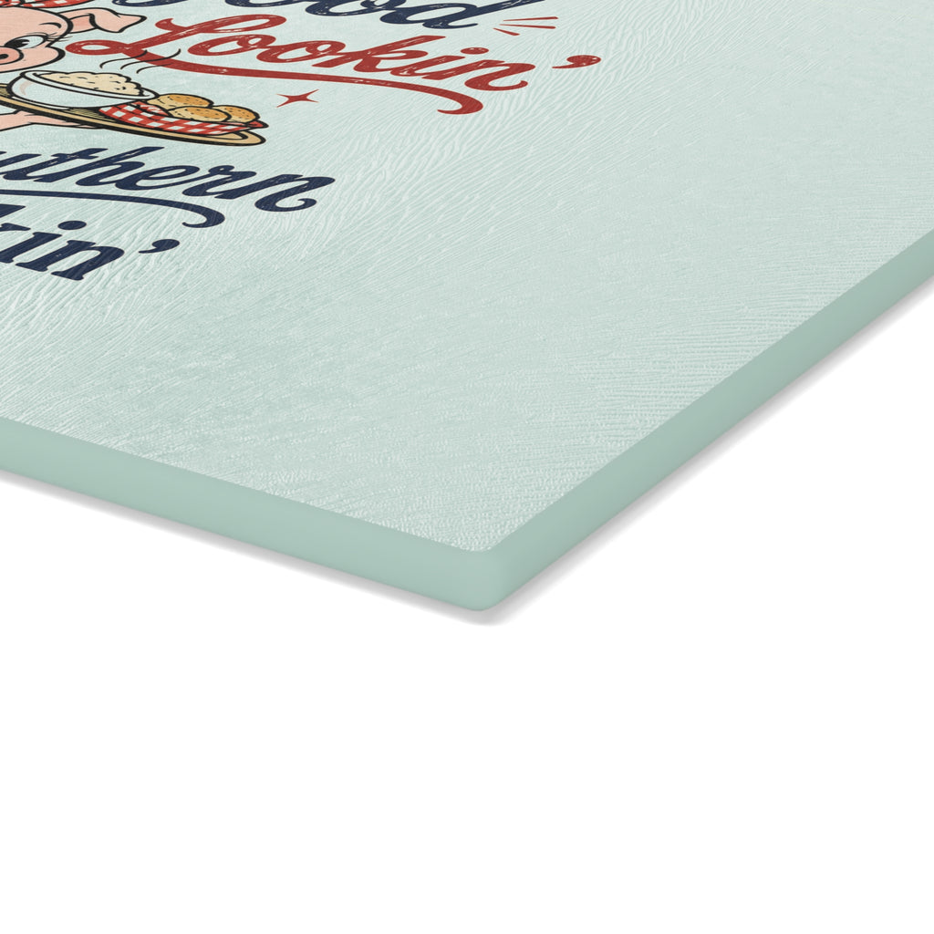 Good Lookin' Southern Cookin' - Glass Cutting Board