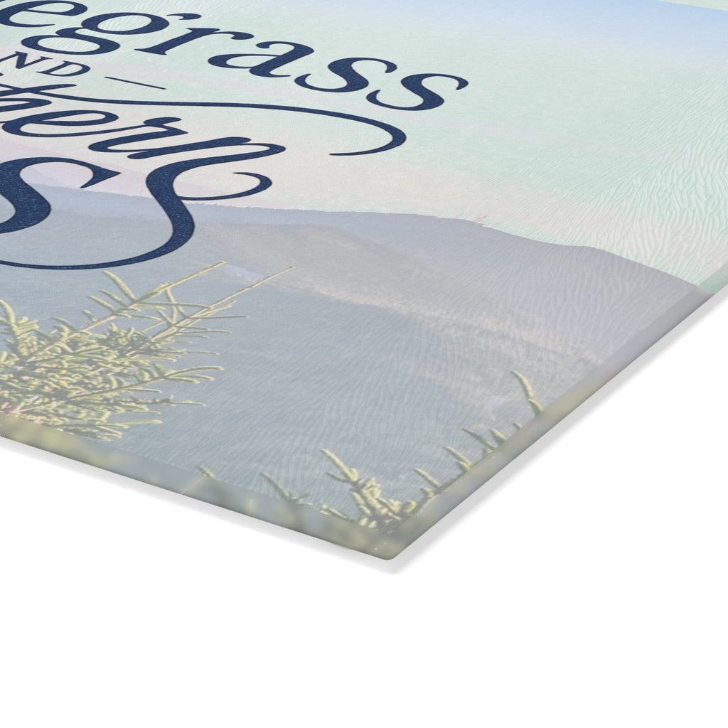 Bluegrass & Southern Sass - Glass Cutting Board