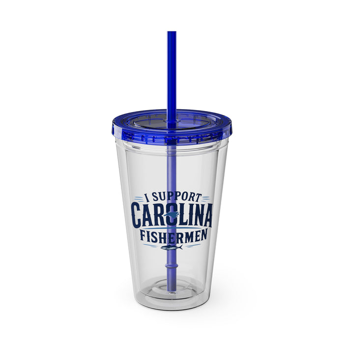 I Support Carolina Fishermen - Clear Tumbler