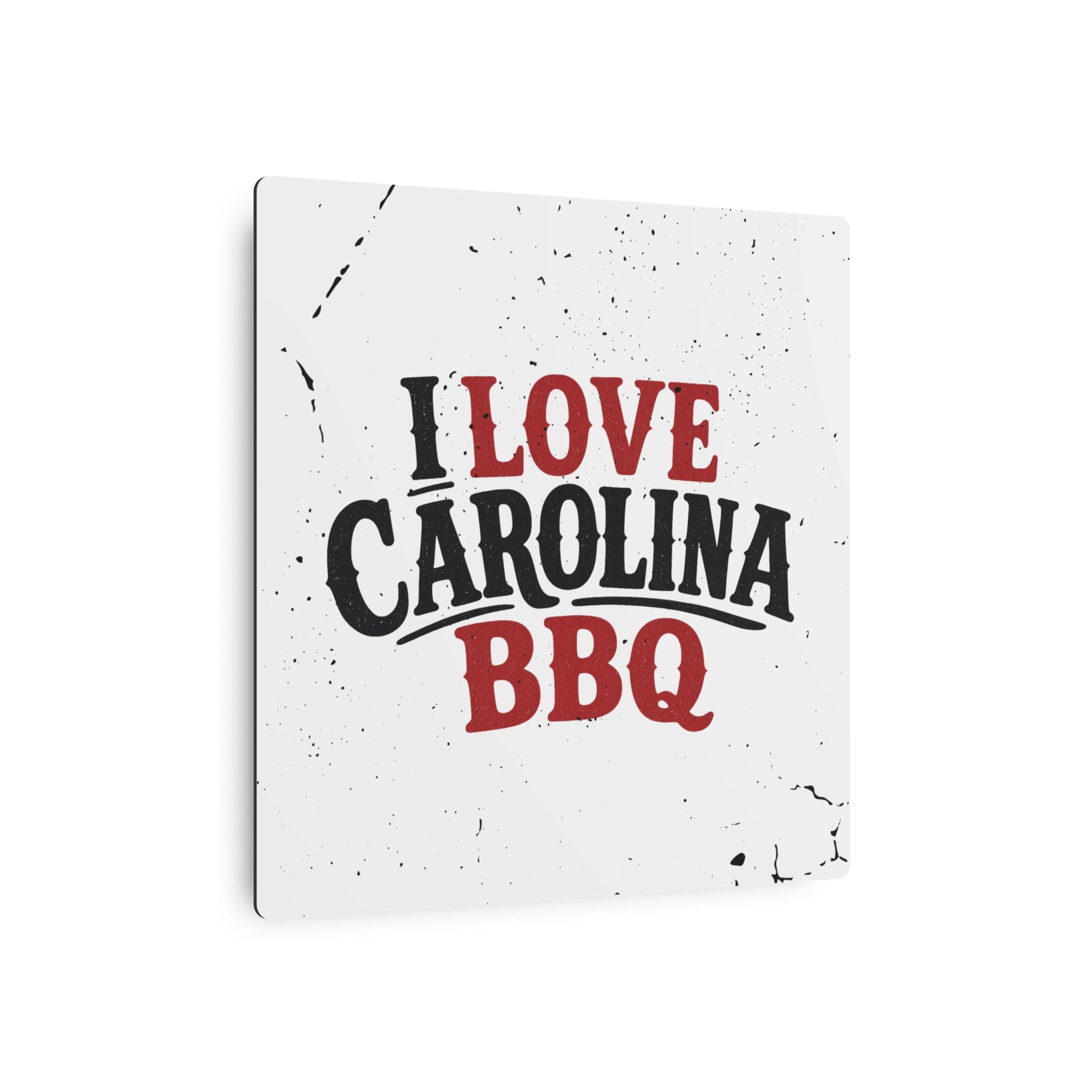 I Love Carolina BBQ - Metal Wall Art
