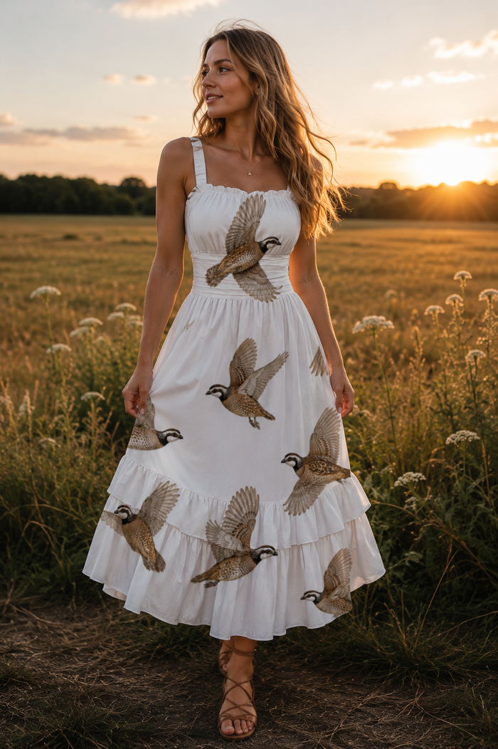 Bobwhite Ruffle Hem Dress