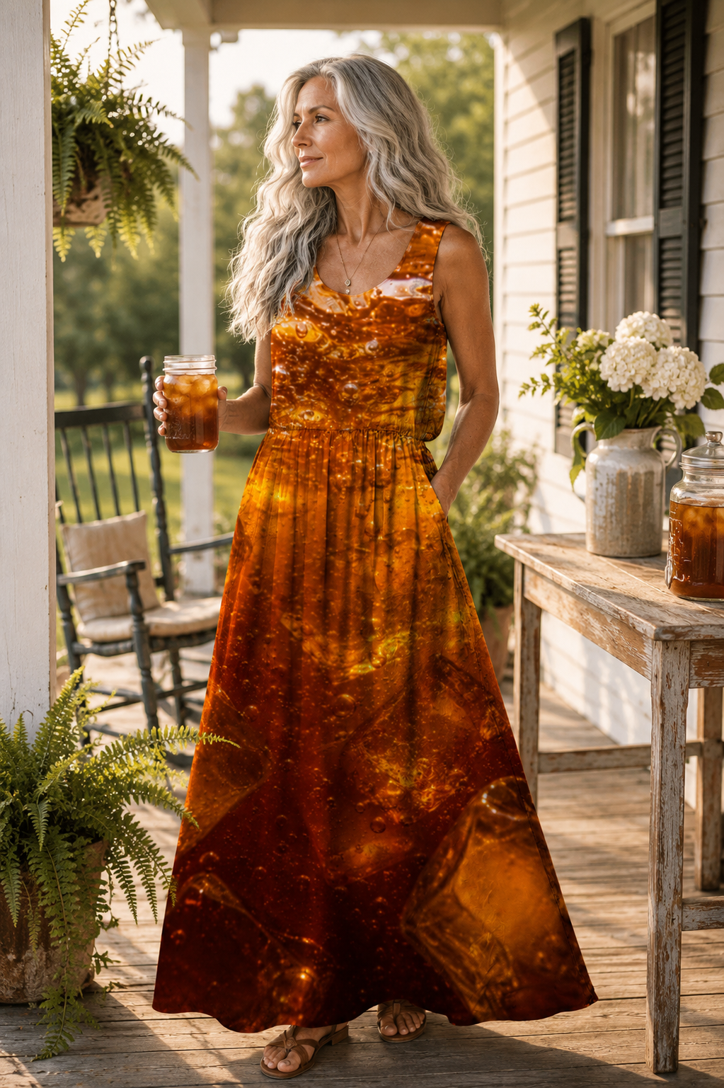 Sweet as Tea Sleeveless Maxi Dress