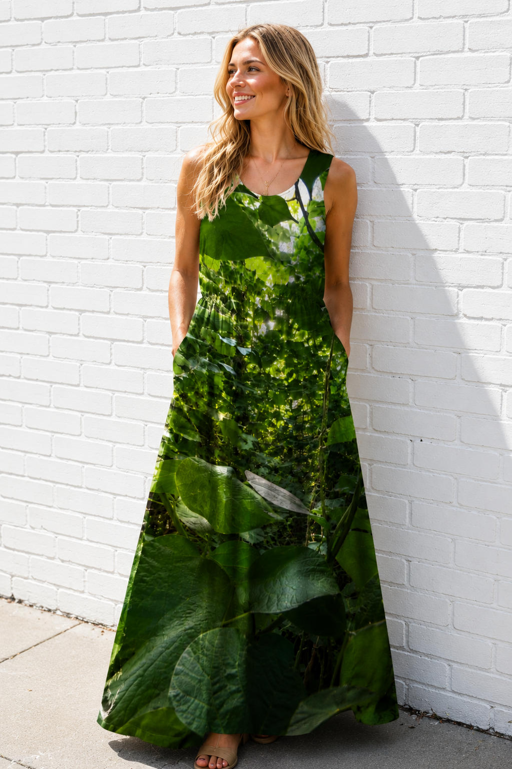 Kudzu Sleeveless Maxi Dress
