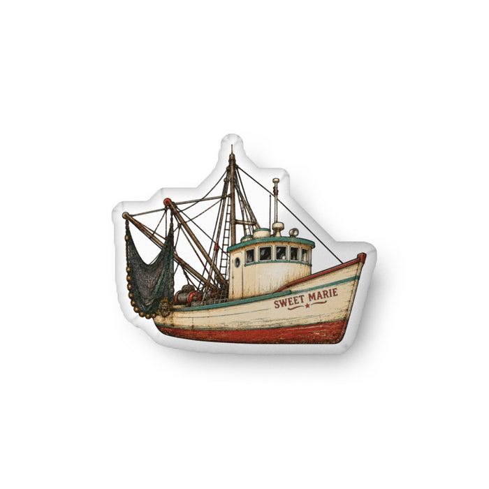 Shrimp Boat - Shaped Pillow